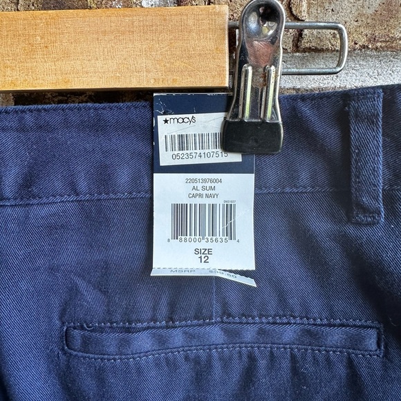 American Living Blue Flat Front Shorts - Picture 4 of 5